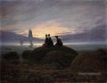 Lever de soleil au bord de la mer 1822 romantique Caspar David Friedrich